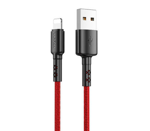 STRONG AND DURABLE FAST CHARGING CABLE RED LIGHTNING 1.8M
